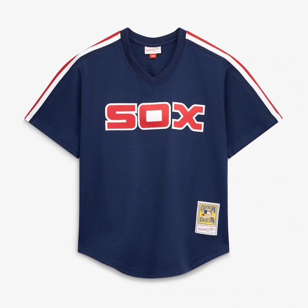 Carlton Fisk Chicago White Sox Mitchell & Ness Authentic Batting Practice Jersey