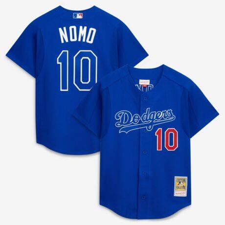 Hideo Nomo Los Angeles Dodgers Mitchell & Ness Cooperstown Collection 2004 Batting Practice Jersey - - Front View