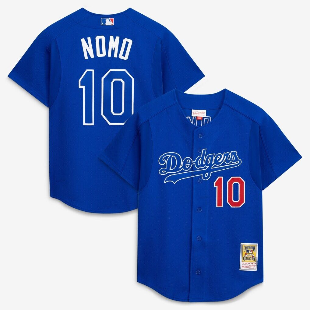 Hideo Nomo Los Angeles Dodgers Mitchell & Ness Cooperstown Collection 2004 Batting Practice Jersey – Royal