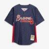 Chipper Jones Atlanta Braves Mitchell & Ness Authentic Batting Practice Jersey - Navy - Back View