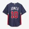 Chipper Jones Atlanta Braves Mitchell & Ness Authentic Batting Practice Jersey - Navy - Detail View