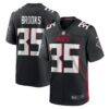 Natrone Brooks Atlanta Falcons Nike Team Game Jersey - Black - Front View