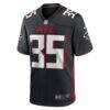 Natrone Brooks Atlanta Falcons Nike Team Game Jersey - Black - Side View