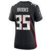 Natrone Brooks Atlanta Falcons Nike Women's Team Game Jersey - Black - Detail View