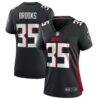 Natrone Brooks Atlanta Falcons Nike Women's Team Game Jersey - Black - Front View
