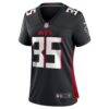 Natrone Brooks Atlanta Falcons Nike Women's Team Game Jersey - Black - Side View