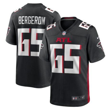 Matthew Bergeron Atlanta Falcons Nike Team Game Jersey - Black - Front View