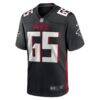 Matthew Bergeron Atlanta Falcons Nike Team Game Jersey - Black - Side View