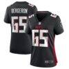 Matthew Bergeron Atlanta Falcons Nike Women's Team Game Jersey - Black - Front View