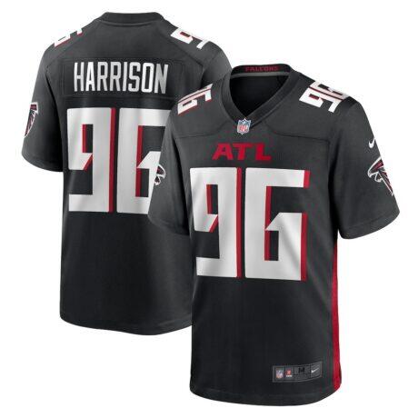 Zach Harrison Atlanta Falcons Nike Team Game Jersey - Black - Front View