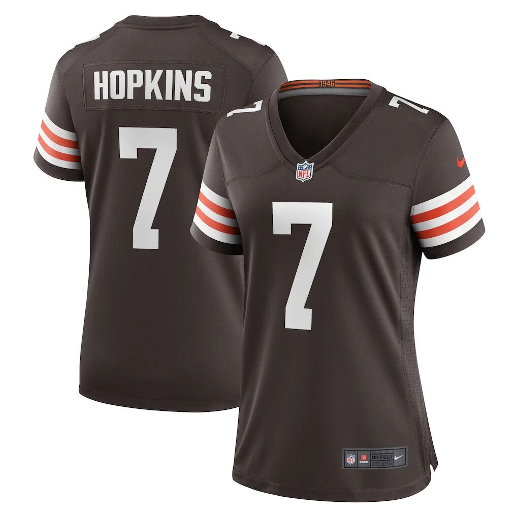 Dustin Hopkins Cleveland Browns Nike Women's Team Game Jersey