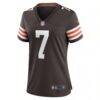 Dustin Hopkins Cleveland Browns Nike Women's Team Game Jersey - Brown - Side View