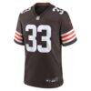 Ronnie Hickman Cleveland Browns Nike Team Game Jersey - Brown - Side View
