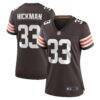 Ronnie Hickman Cleveland Browns Nike Women's Team Game Jersey - Brown - Front View