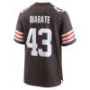 Mohamoud Diabate Cleveland Browns Nike Team Game Jersey - Brown - Detail View