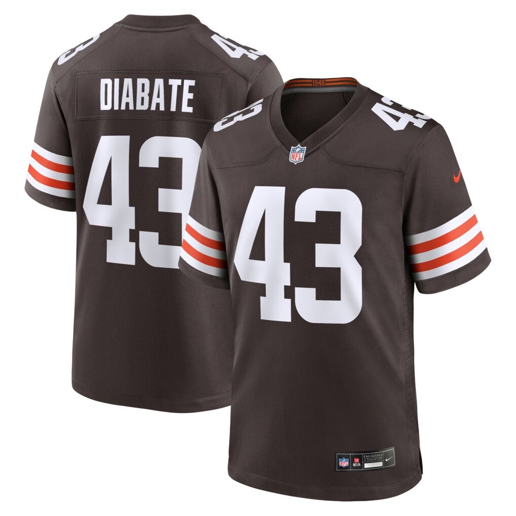 Mohamoud Diabate Cleveland Browns Nike Team Game Jersey