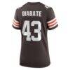 Mohamoud Diabate Cleveland Browns Nike Women's Team Game Jersey - Brown - Detail View