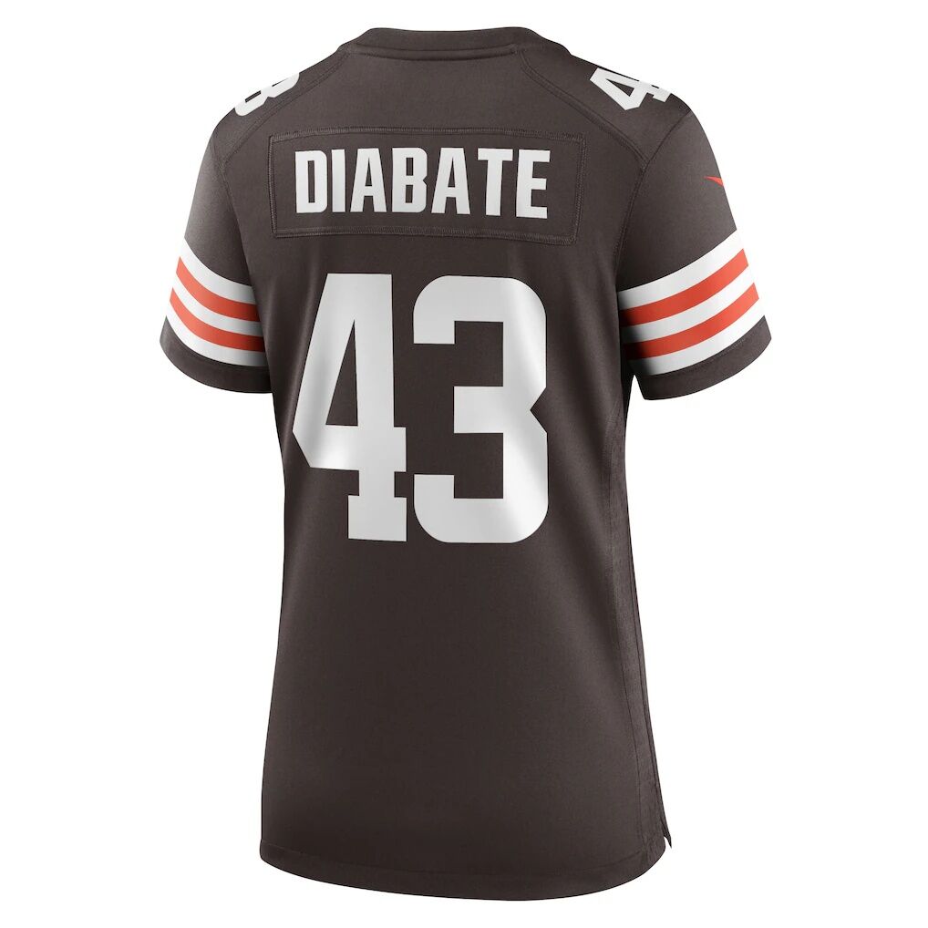 Mohamoud Diabate Cleveland Browns Nike Women's Team Game Jersey
