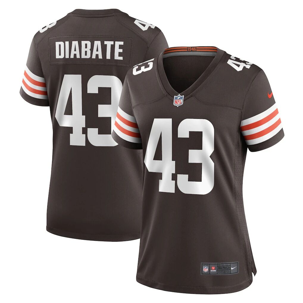 Mohamoud Diabate Cleveland Browns Nike Women's Team Game Jersey