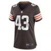Mohamoud Diabate Cleveland Browns Nike Women's Team Game Jersey - Brown - Side View