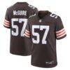 Isaiah McGuire Cleveland Browns Nike Team Game Jersey - Brown - Front View