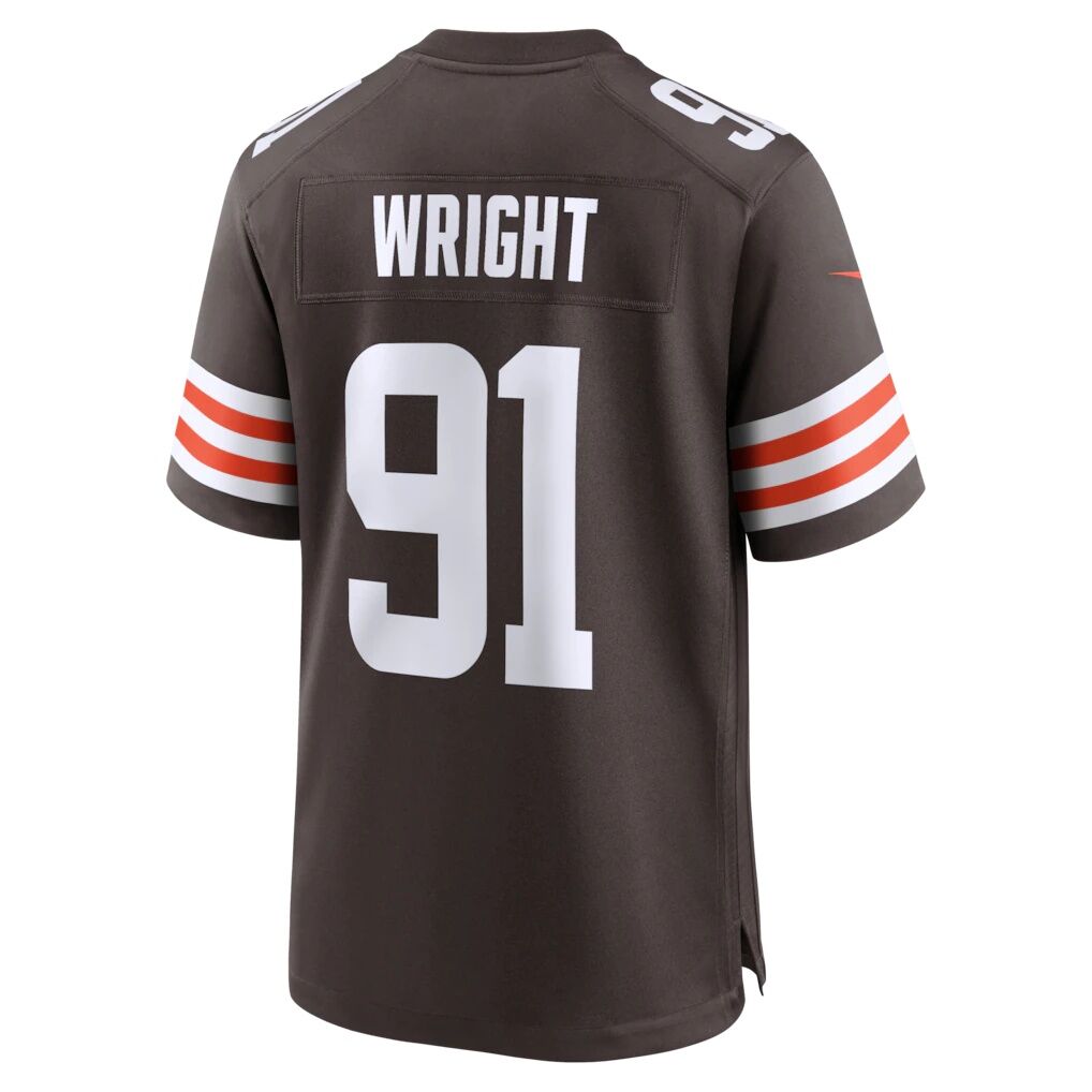 Alex Wright Cleveland Browns Nike Team Game Jersey