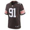 Alex Wright Cleveland Browns Nike Team Game Jersey - Brown - Side View