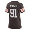 Alex Wright Cleveland Browns Nike Women's Team Game Jersey - Brown - Detail View