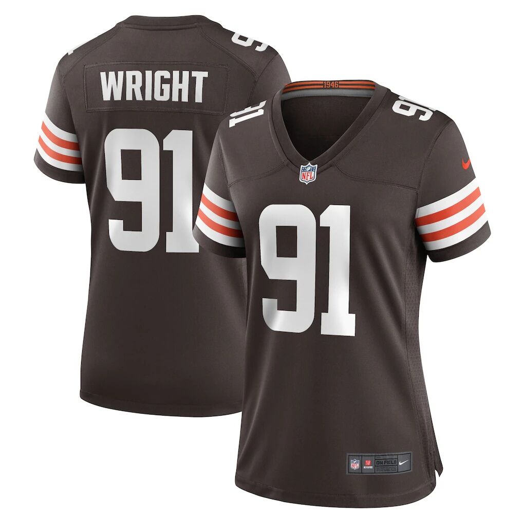 Alex Wright Cleveland Browns Nike Women's Team Game Jersey