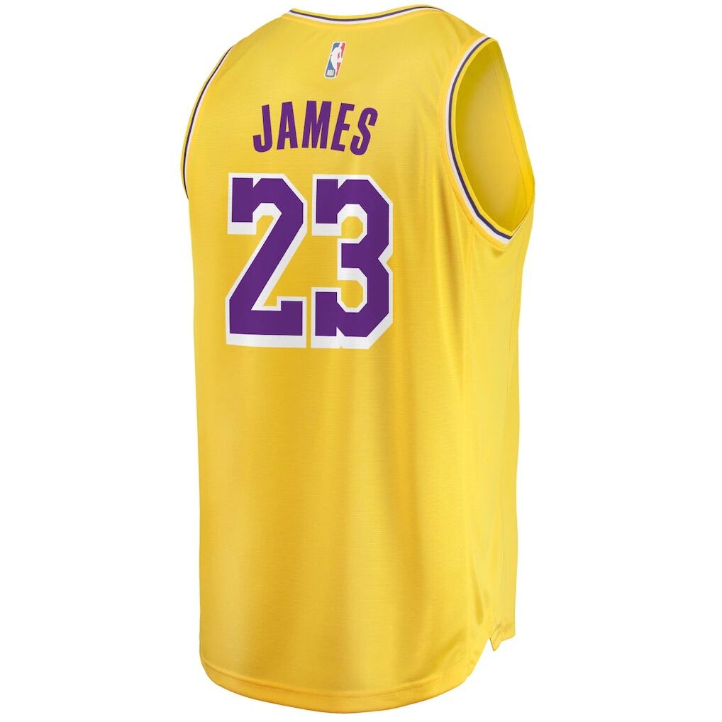LeBron James Los Angeles Lakers Fashion7 Big & Tall Fast Break Player Jersey - Gold - Icon Edition