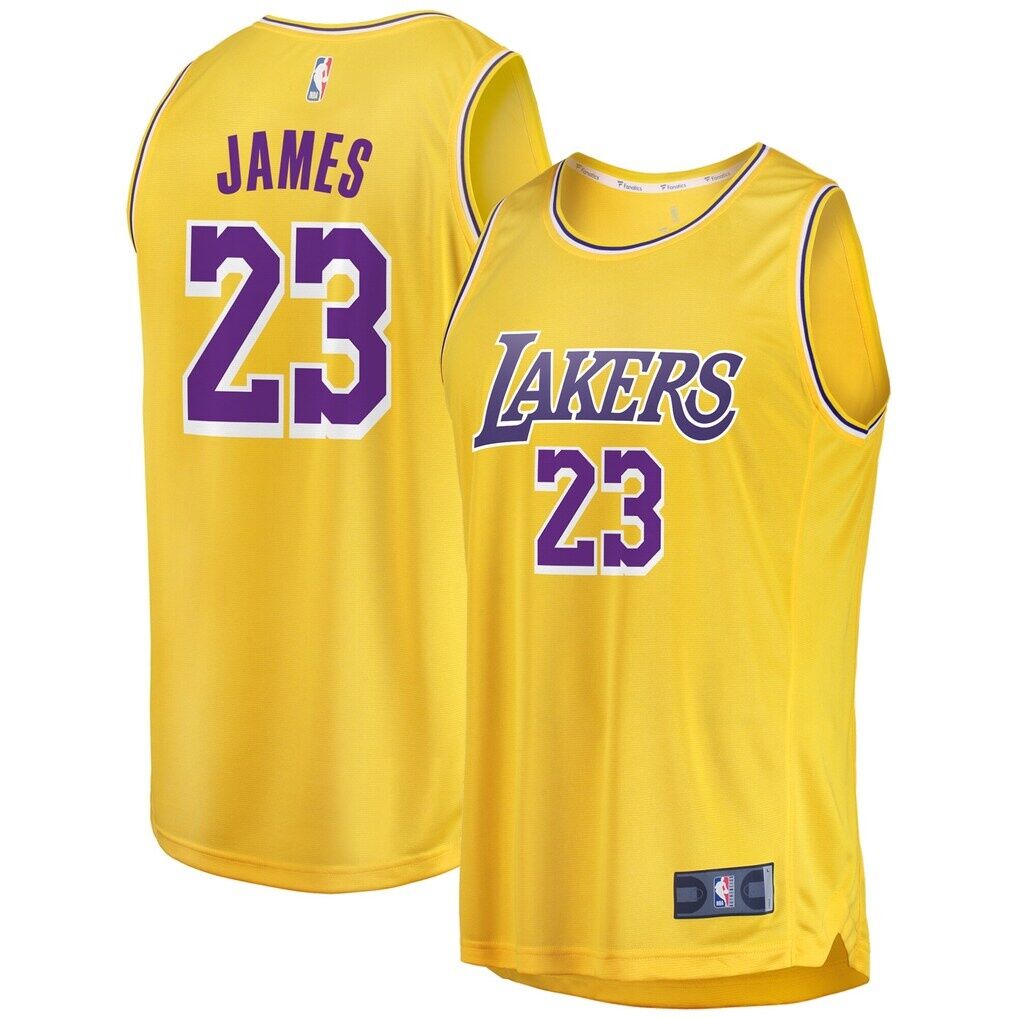 LeBron James Los Angeles Lakers Fashion7 Big & Tall Fast Break Player Jersey - Gold - Icon Edition