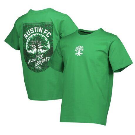 Austin FC Street Heavyweight Relaxed T-Shirt - Green - Front View