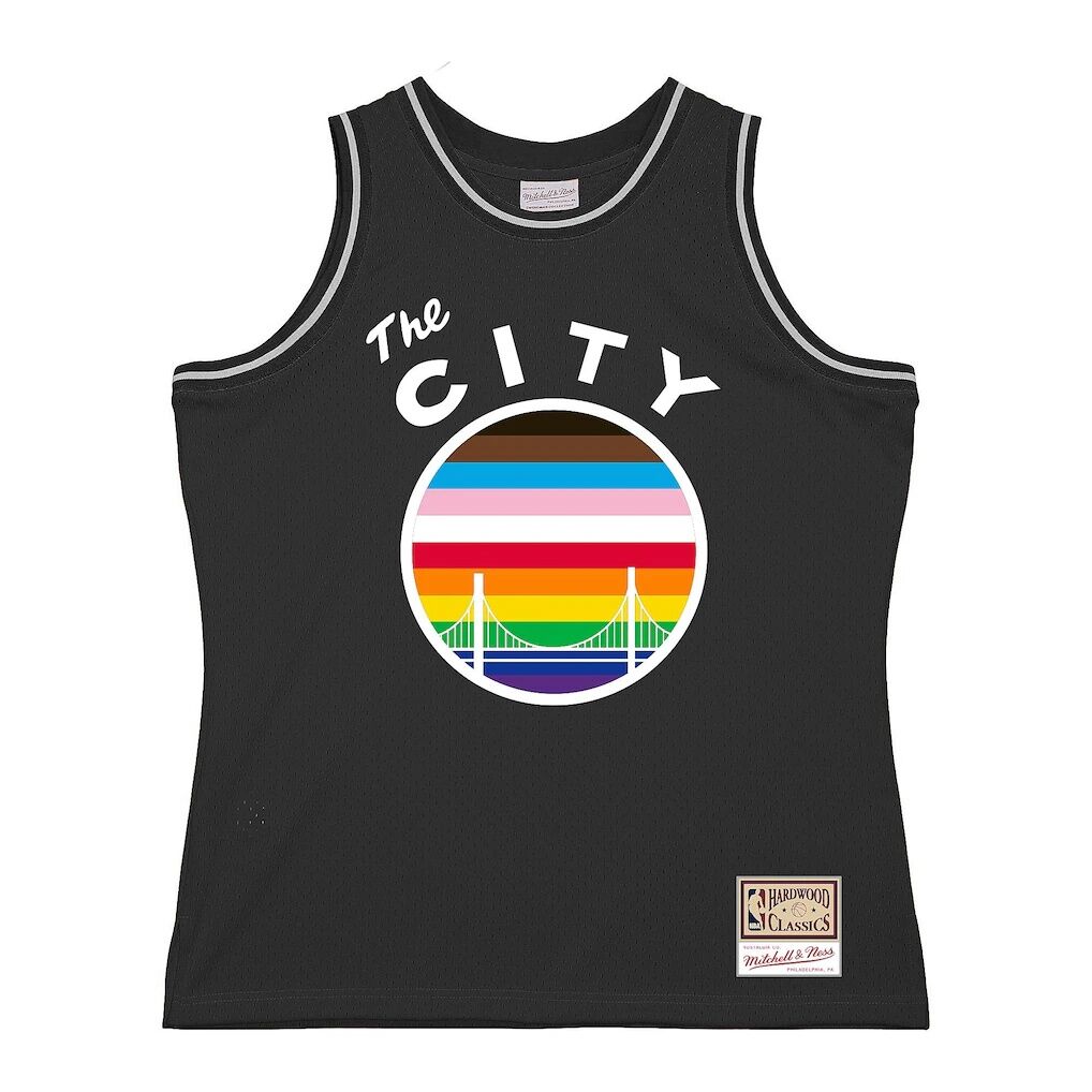 Golden State Warriors Mitchell & Ness Hardwood Classic Pride Jersey
