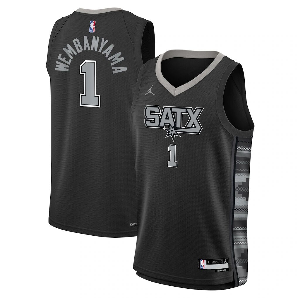 Victor Wembanyama San Antonio Spurs Jordan Brand Youth Swingman Jersey - Statement Edition