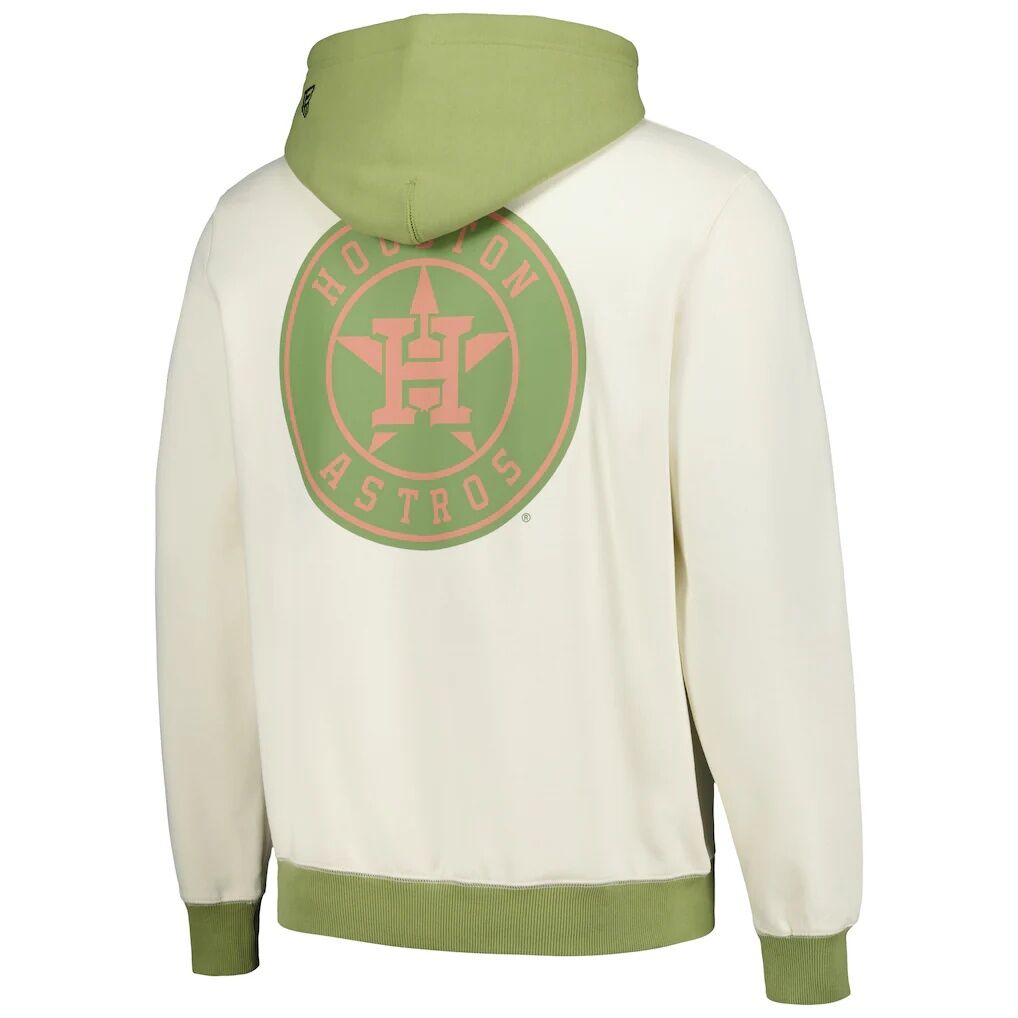 Houston Astros New Era Color Pop Pullover Hoodie – Cream/Green