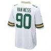 Lukas Van Ness Green Bay Packers Nike Game Jersey - White - Detail View