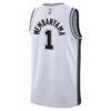 Victor Wembanyama San Antonio Spurs Nike Youth Swingman Jersey - White - Detail View