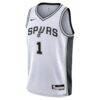 Victor Wembanyama San Antonio Spurs Nike Youth Swingman Jersey - White - Side View