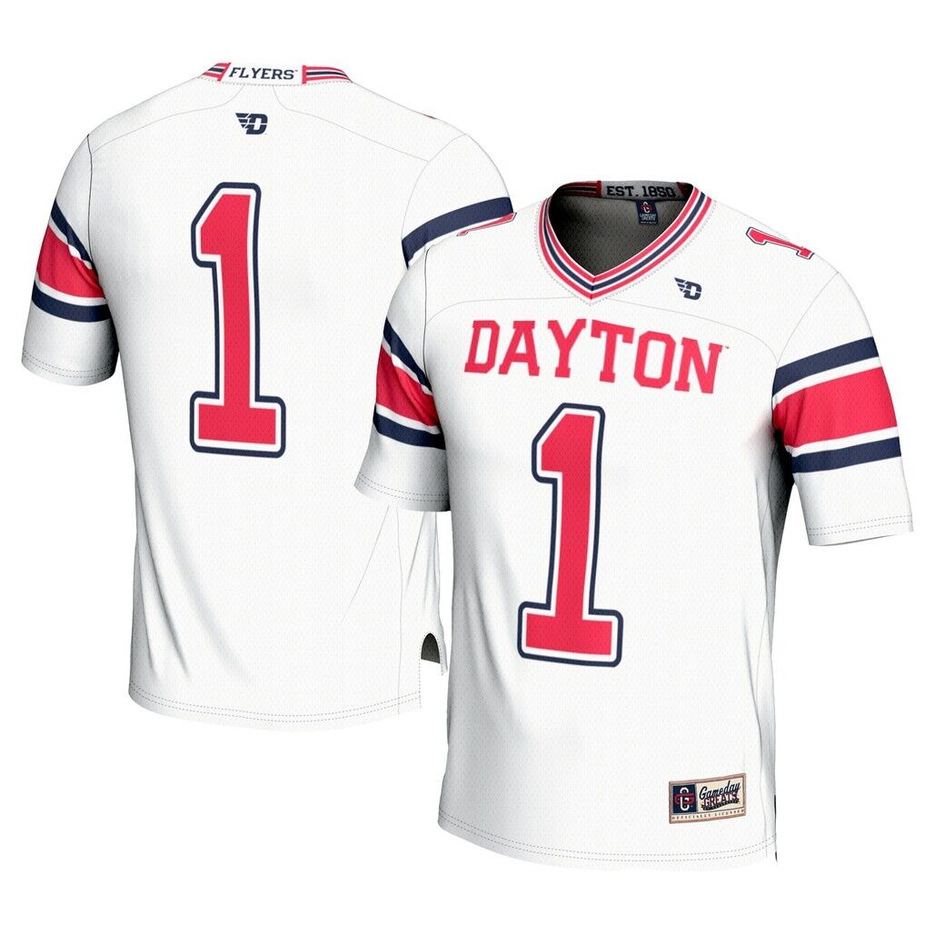 #1 Dayton Flyers GameDay Greats Football Jersey