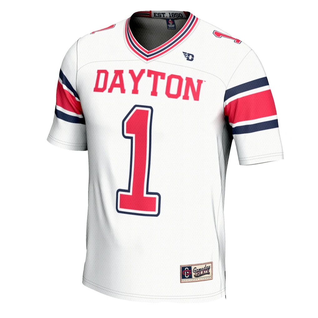 #1 Dayton Flyers GameDay Greats Football Jersey
