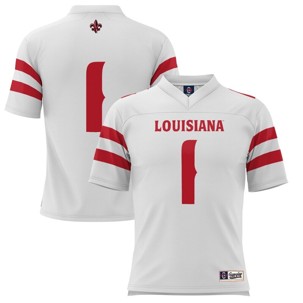 #1 Louisiana Ragin' Cajuns GameDay Greats Football Jersey
