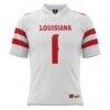 #1 Louisiana Ragin' Cajuns GameDay Greats Football Jersey - White - Side View