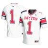 #1 Dayton Flyers GameDay Greats Youth Football Jersey - White - Front View