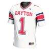 #1 Dayton Flyers GameDay Greats Youth Football Jersey - White - Side View