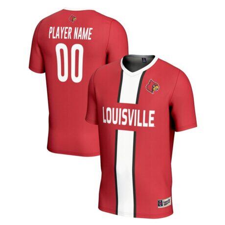 Louisville Cardinals GameDay Greats Youth Lightweight Pick-A-Player NIL Men's Soccer Jersey - Red - Front View