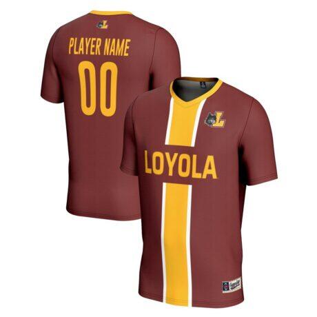 Loyola Chicago Ramblers GameDay Greats Youth Lightweight Pick-A-Player NIL Men's Soccer Jersey - - Front View