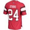 Malaki Starks Georgia Bulldogs GameDay Greats NIL Player Football Jersey - Red - Detail View