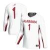 #1 Alabama Crimson Tide GameDay Greats Unisex Lightweight Volleyball Jersey - White - Front View