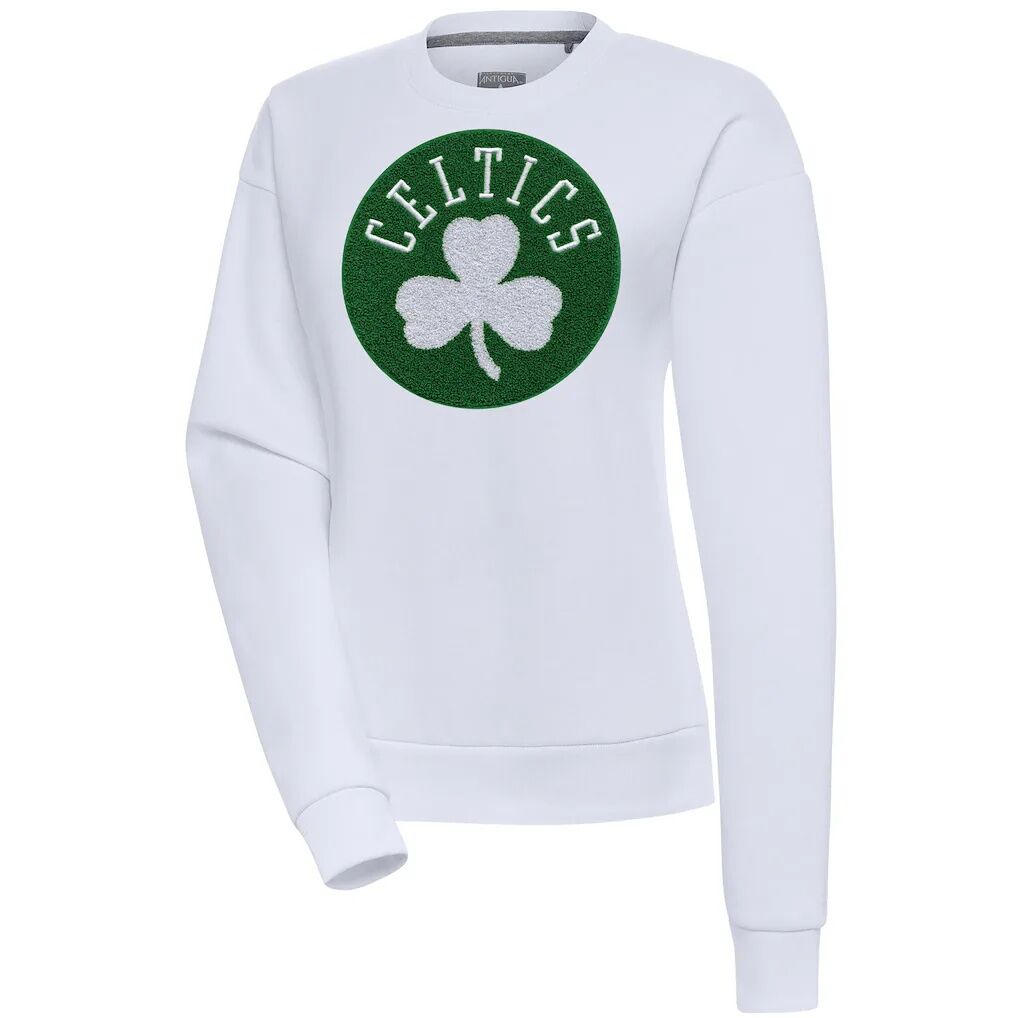 Boston Celtics Antigua Women's Victory Crewneck Pullover Sweatshirt