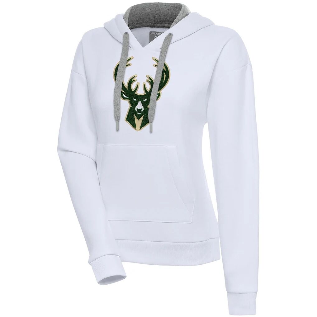 Milwaukee Bucks Antigua Women's Victory Pullover Hoodie